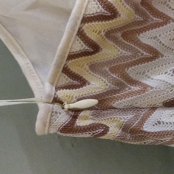 Loft by Ann Taylor Beige Striped Knit Dress size 8 - Picture 3 of 9